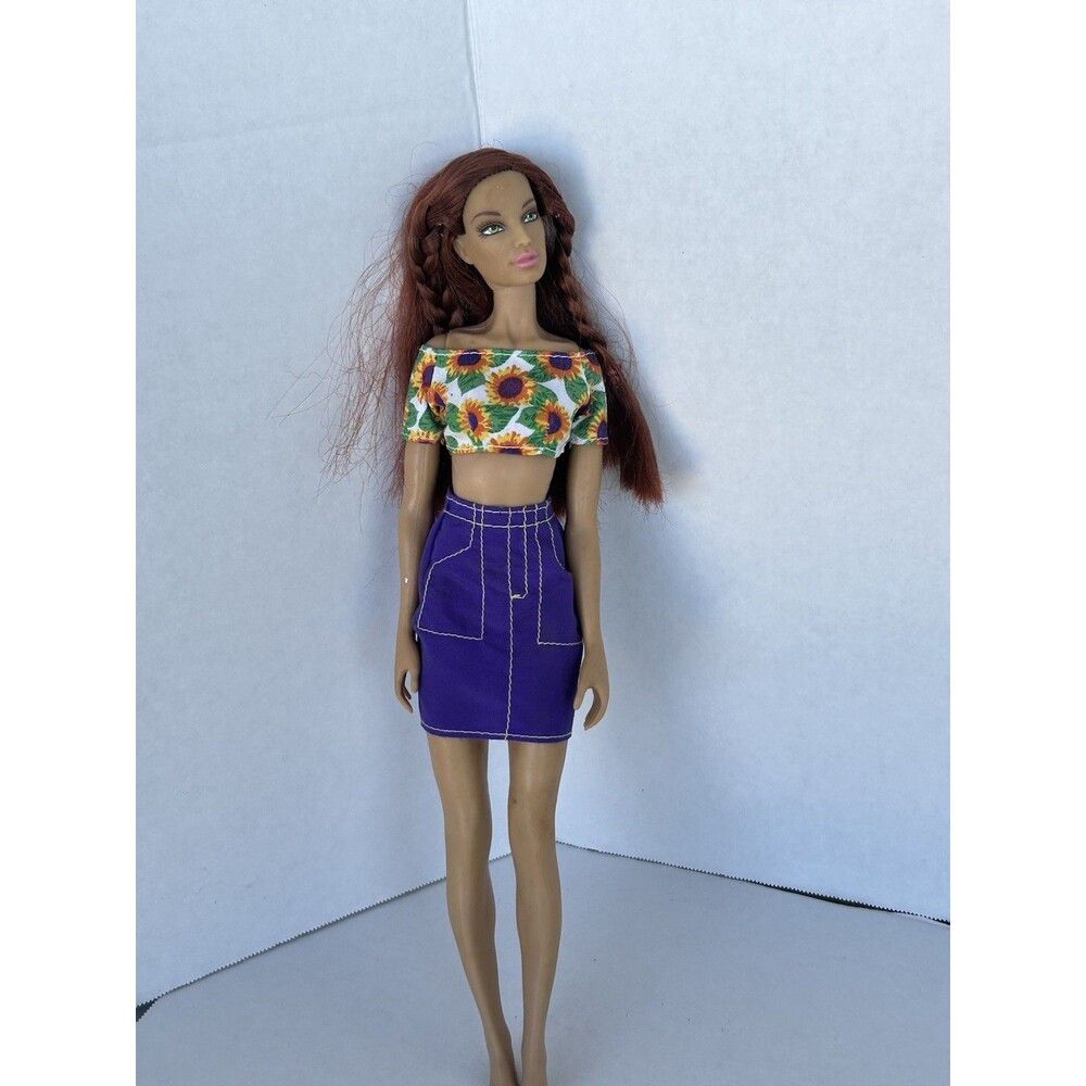 Vintage JAKKS Pacific Lady Paradise Fashion Doll Red Hair Green Eyes 12”